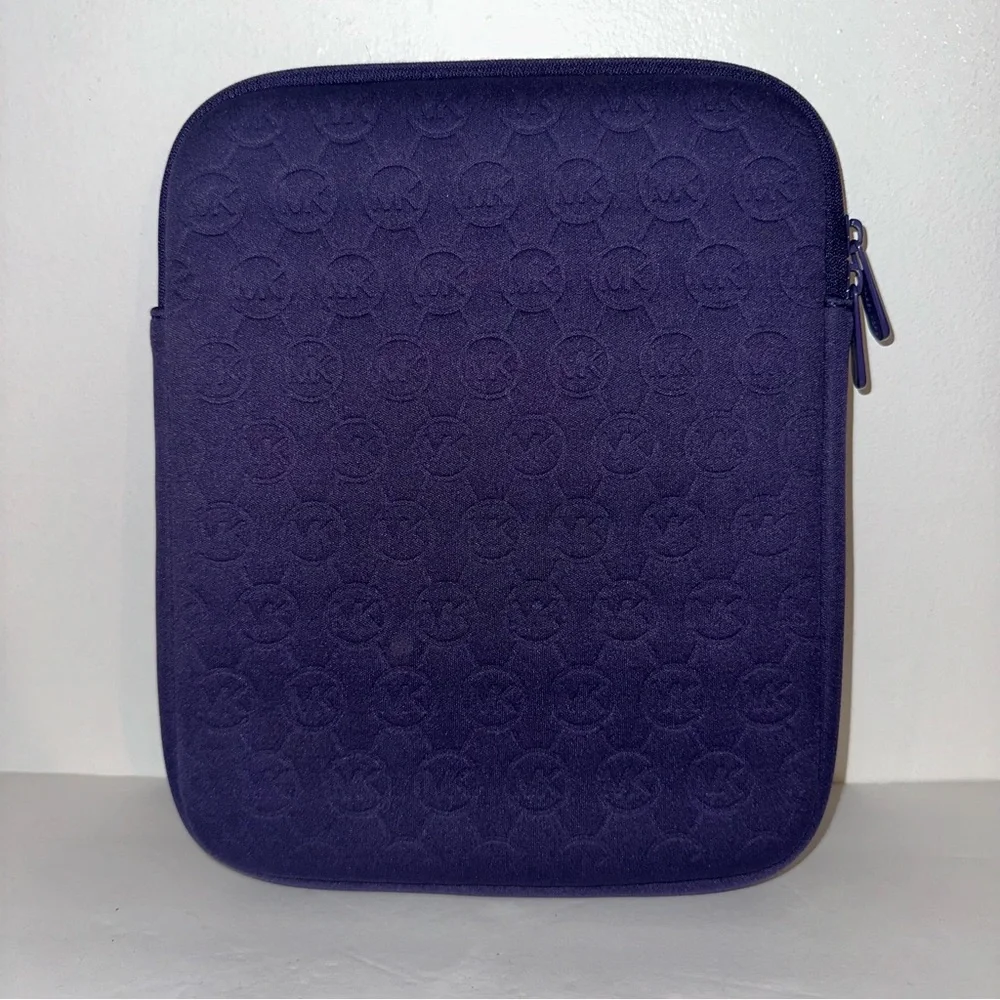 Michael Kors Purple Padded zip around iPad holder
